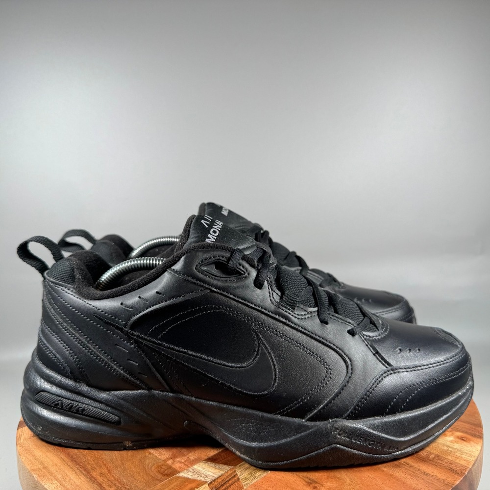 Nike Air Monarch IV Mens 11.5 Black Black Cross Training Shoes 415445-001
